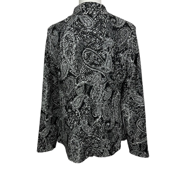 Chico’s Travelers Women’s Lightweight Career Blazer Sz 2 (L 12) Multi Color - Picture 3 of 10